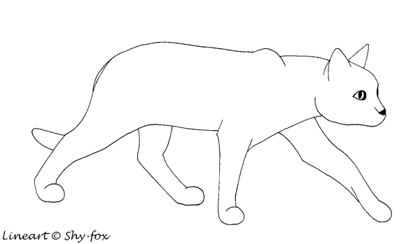 DeviantArt: More Like Free Cat Line Art by silver-star-leader