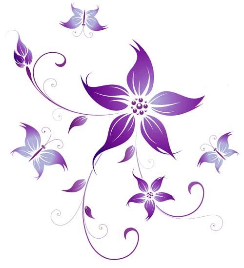 Purple flower | Tattoos | Pinterest