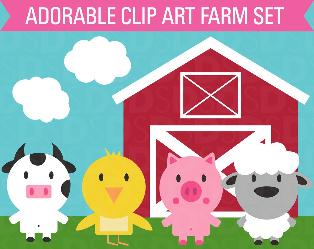 Popular items for farm clip art on Etsy