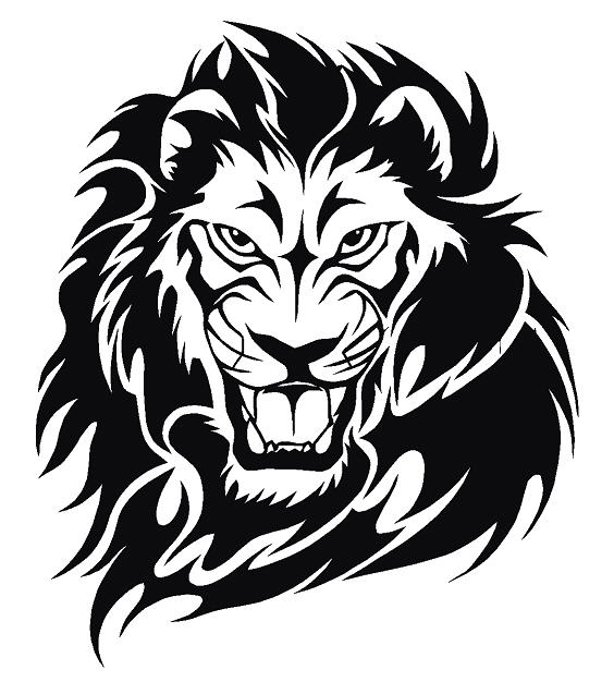 Lion Head Tribal Decal [dec-lionheadtribe] - $25.00 Decal Doctorz ...