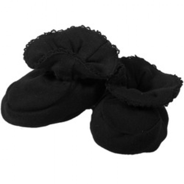 Black Baby Booties by Baby Milano
