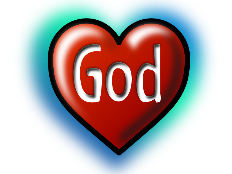 Clipart - God Heart (Text converted to image