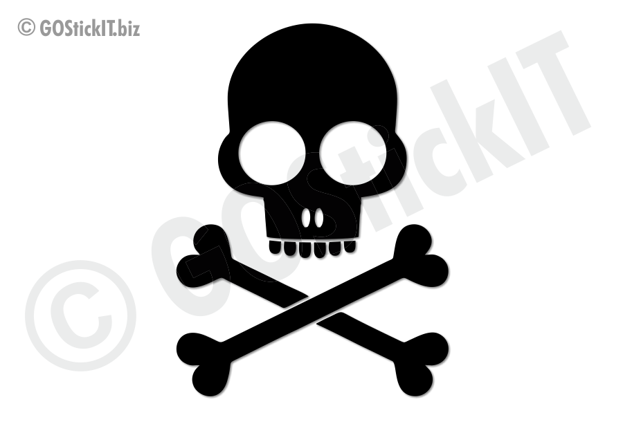 Skull Cartoon Design Series Vinyl Decal 2 - GOStickIT! Cool Vinyl ...