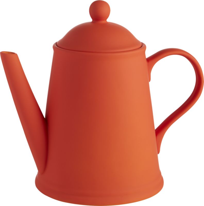 lizzy yellow teapot in drinkware | CB2
