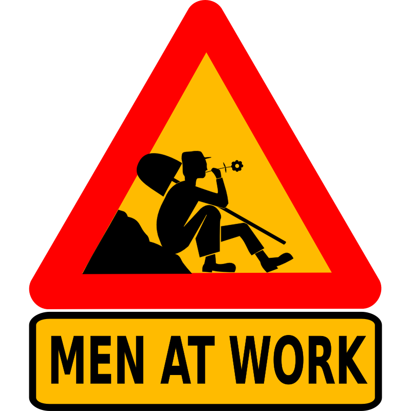 Clipart - Men at work