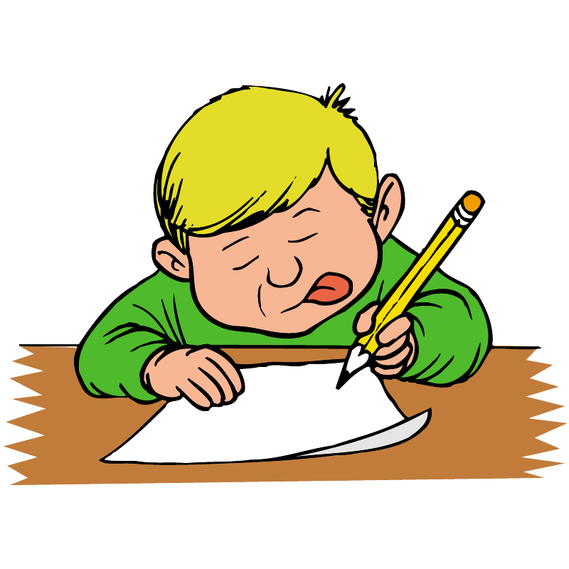 2 Kids Writing Clip Art - Cliparts.co