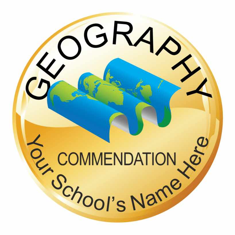 Geography Gold Reward Stickers | School Stickers