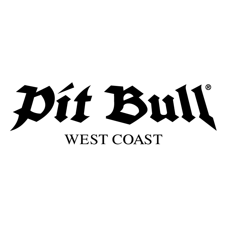 Pit bull west coast Free Vector / 4Vector