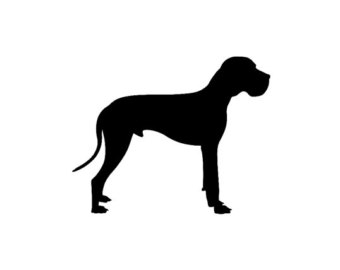 Popular items for great dane decal on Etsy