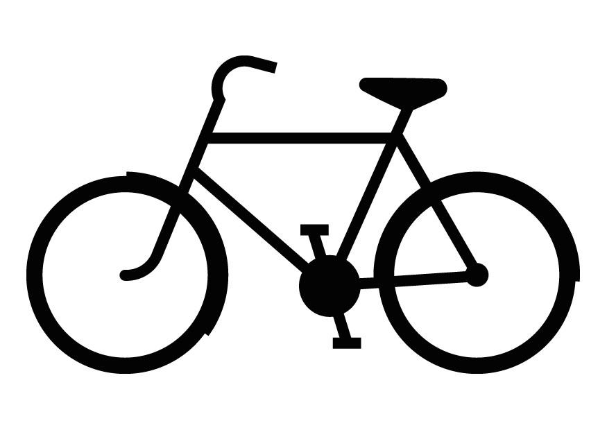Coloring page bicycle silouette - img 9835.