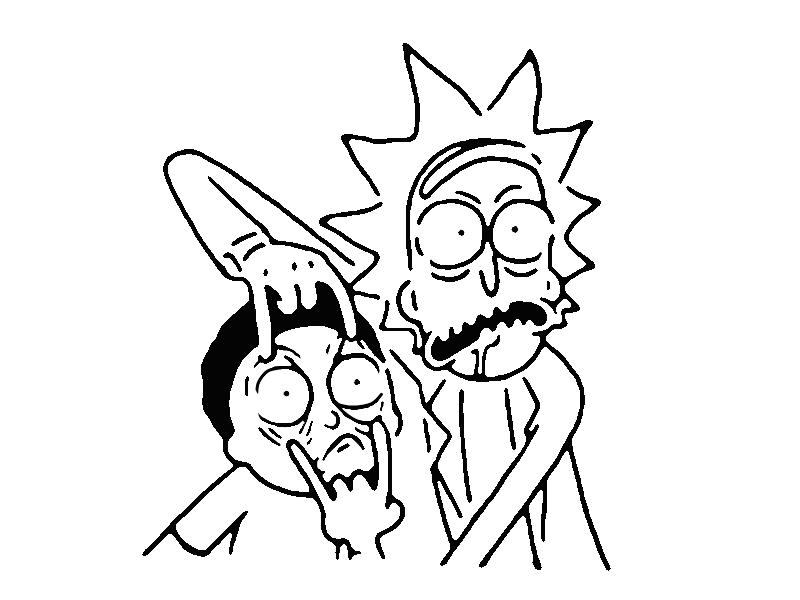 Several Hours in MSPAINT later, I present Sweet Rick and Hella ...