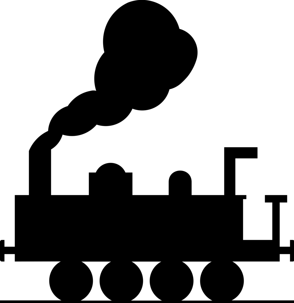 Train | Free Stock Photo | Illustrated silhouette of a train | # 16550