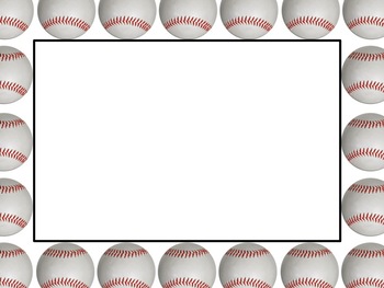 BASEBALL SPORTS BORDERS AND BACKGROUND GRAPHICS - COMMERCIAL USE ...
