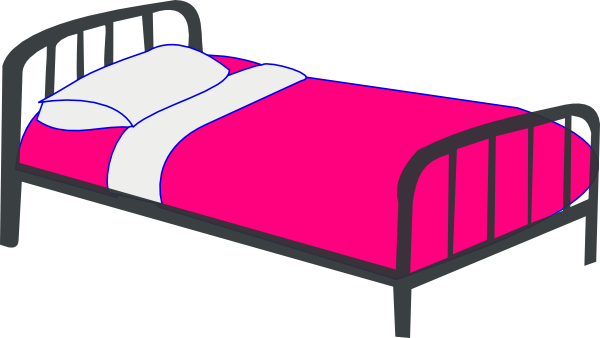 Bed Clipartpink Bed Clip Art Vector Clip Art Online Royalty Free ...