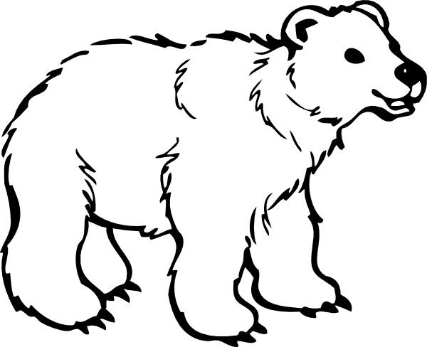 Polar Bear Clipart Black And White | Clipart Panda - Free Clipart ...