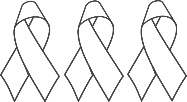 Breast Cancer Ribbon B&w clip art - vector clip art online ...