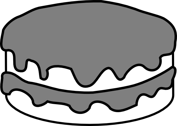 Birthday Cake Clip Art Black And White - ClipArt Best