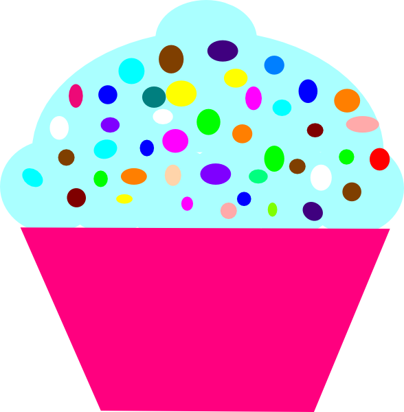 Cupcake Pink clip art - vector clip art online, royalty free ...