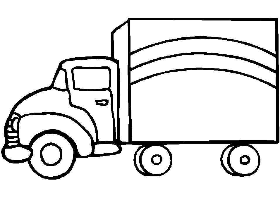 truck简笔画图片