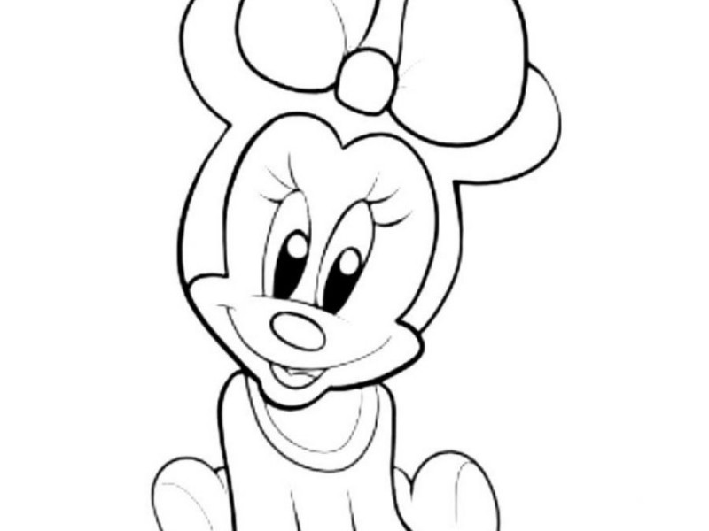 Baby Mickey Mouse Drawings Baby Disney Cartoon Characters Coloring ...