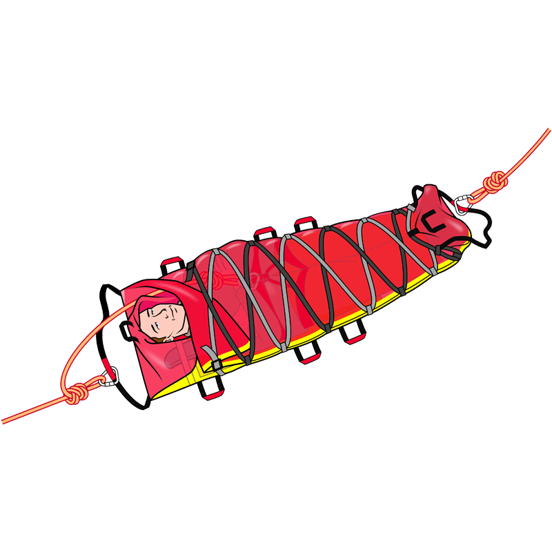 Eskimo Rescue Sled: One Piece Backcountry Ski & Snow Rescue Drag ...