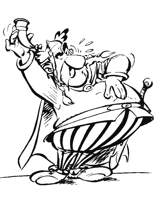 Chef Asterix and obelix coloring pages Free Printable Coloring ...