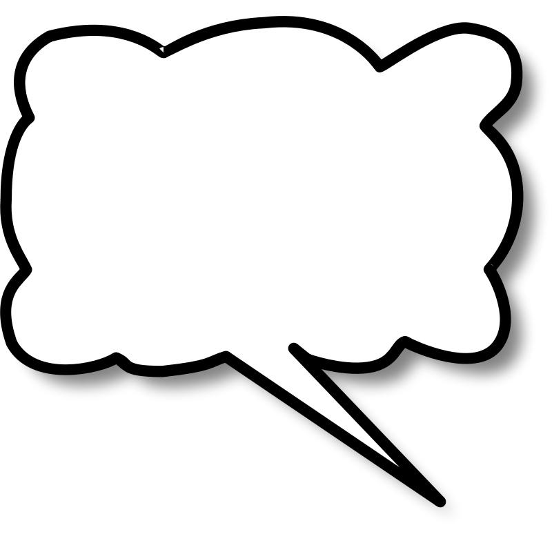 Clipart - Callout cloud right