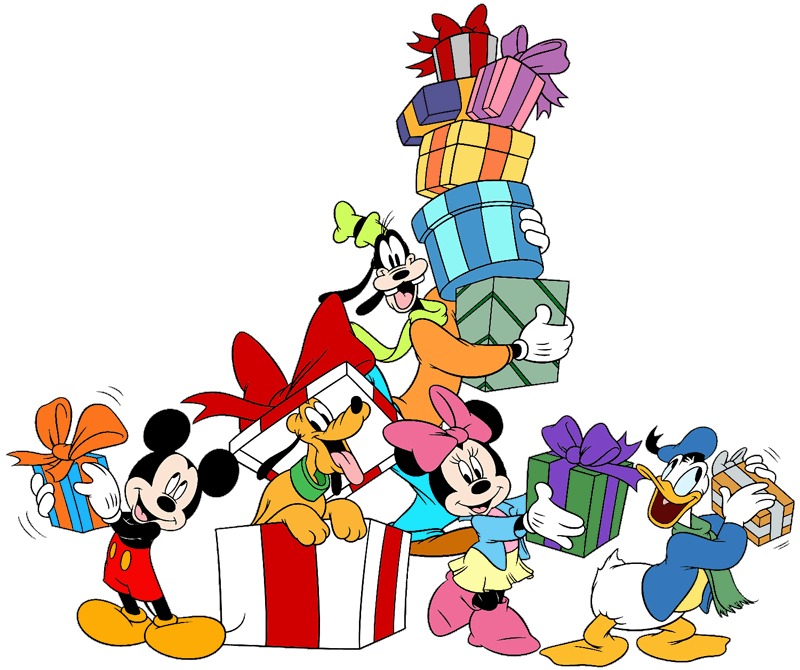 Christmas Mickey Mouse Minnie Donald Duck Daisy Pluto Goofy