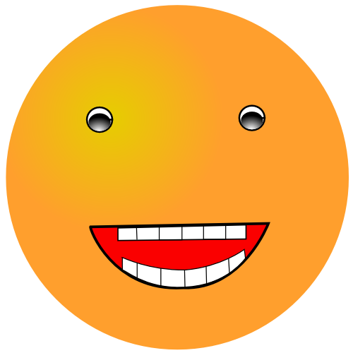 Orange Smiley Toothy Smile Clip Art Download