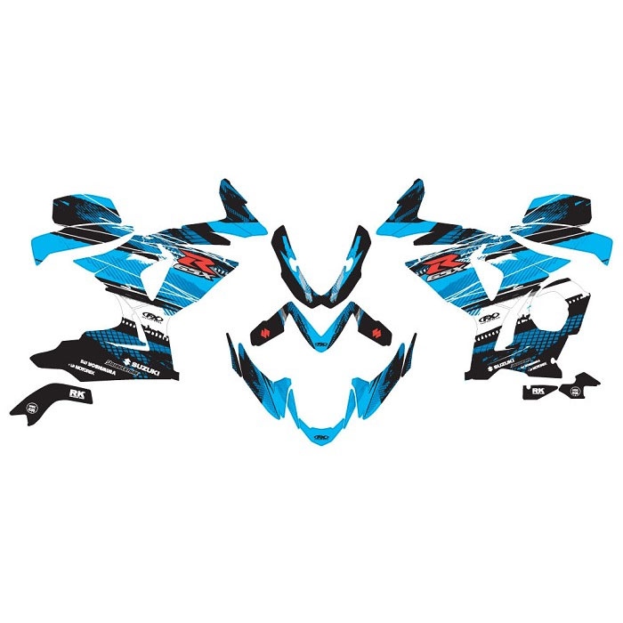 Factory Effex EV-X Series Complete Graphic Kit - Suzuki - Blue