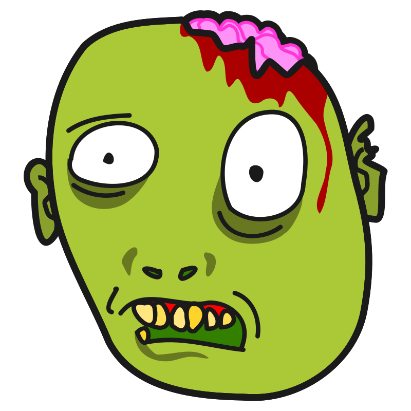 Clipart - zombi/zombie
