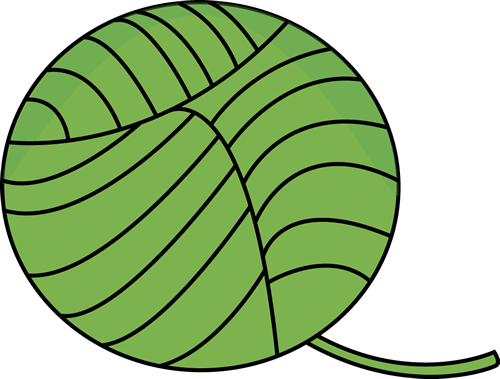 Green Ball of Yarn Clip Art - Green Ball of Yarn Image