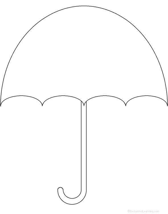 Umbrella Template Free Printable - Printable Word Searches