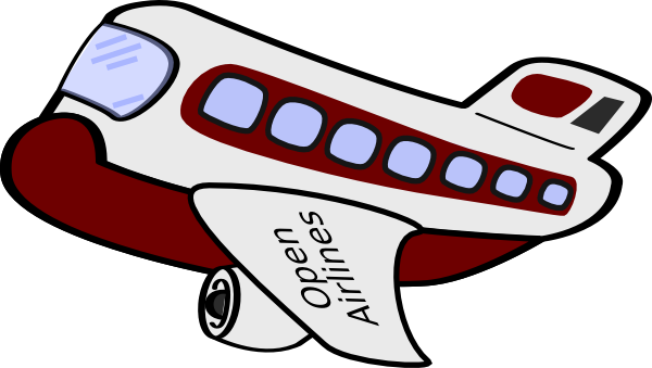 Cartoon Airplane clip art - vector clip art online, royalty free ...