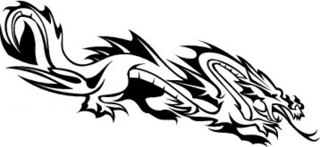 Chinese dragon snake template vector Vector | Free Download