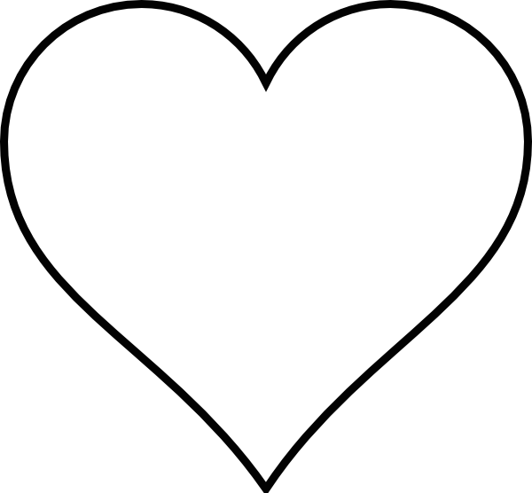 Black Outline Heart Clip Art at Clker.com - vector clip art online ...
