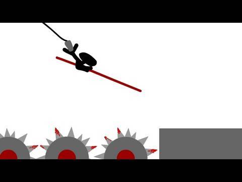Flash Animation - Stickman Vs. Spinning Spikes Of Death!!! - YouTube