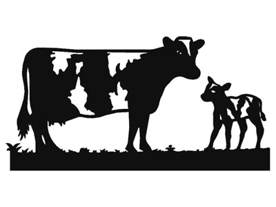 F. J. Brindley and Sons (Sheffield) Ltd. Cow & Calf silhouette