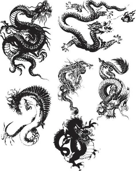 Dragon Free Vector / 4Vector