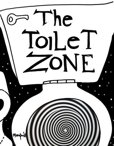 the toilet zone By Munguia | Famous People Cartoon | TOONPOOL