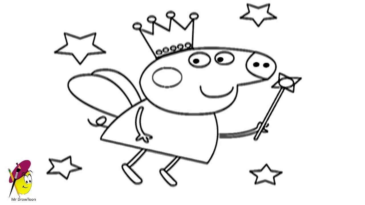 Peppa Pig Fairy - How to draw Peppa Pig Fairy - YouTube