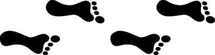 Walking Foot Prints Clipart - Free Clip Art Images