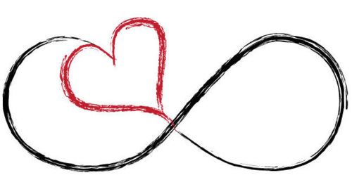 Infinity Love symbol with Family written on the opposite side of ...