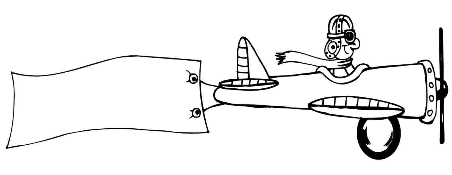 Coloring Pages Transportation Cartoon Plane For Kids Coloring ...