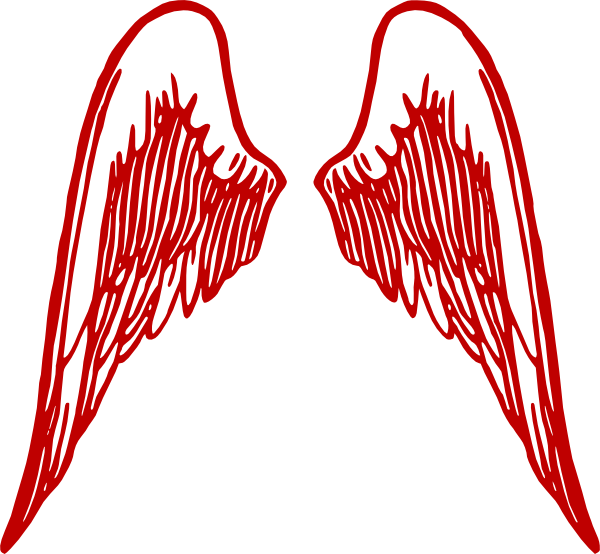 Angel Wings Burg clip art - vector clip art online, royalty free ...