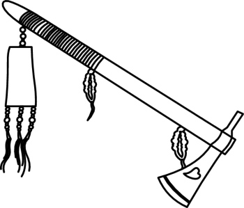 Weapons : Tomahawk_7096RBW : Classroom Clipart