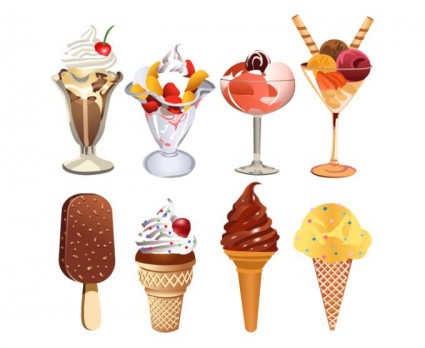 Ice Cream Vector Free vector in Encapsulated PostScript eps ( .eps ...