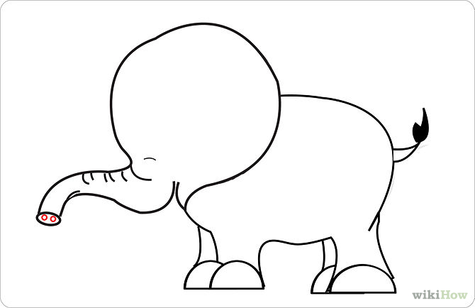 How to Draw a Cute Elephant - 17 Easy Steps (with Pictures)