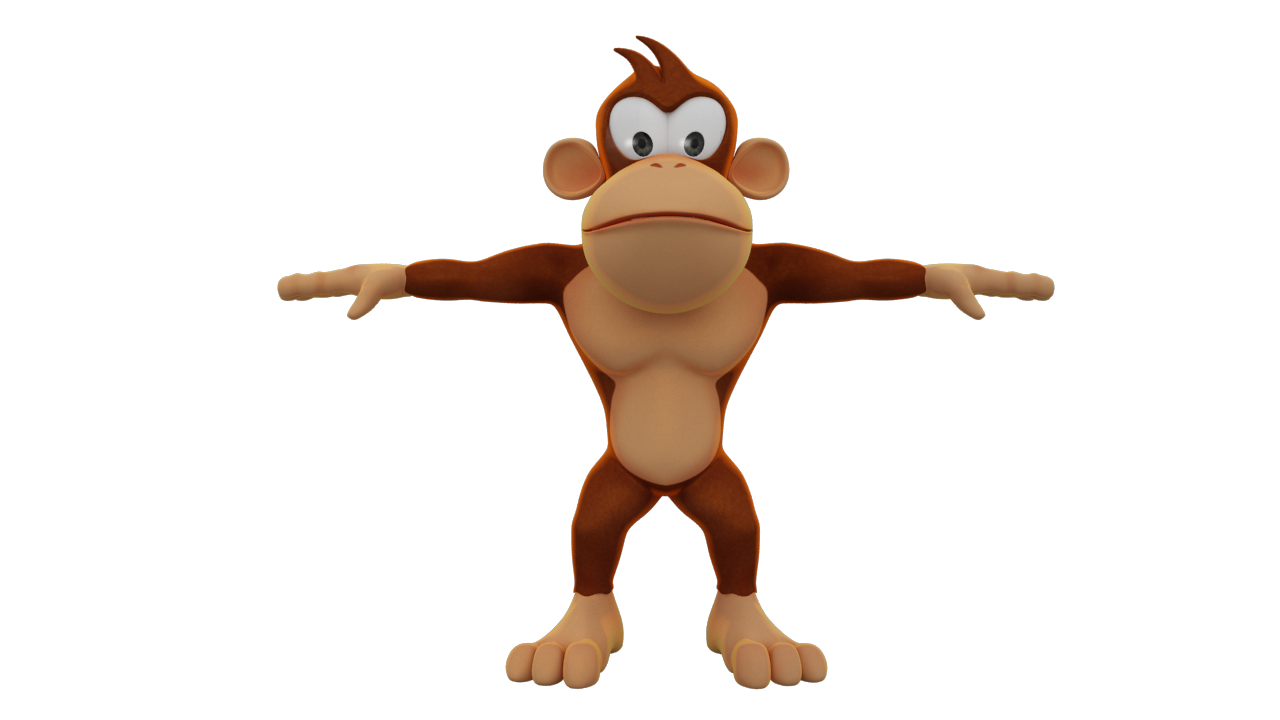 Cartoon Monkey Model 3D Model .obj .fbx .ma .mb - CGTrader.com