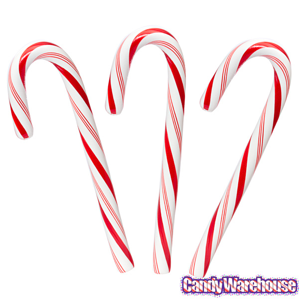 Bob's Giant 2.5-Ounce Peppermint Candy Canes: 24-Piece Display ...